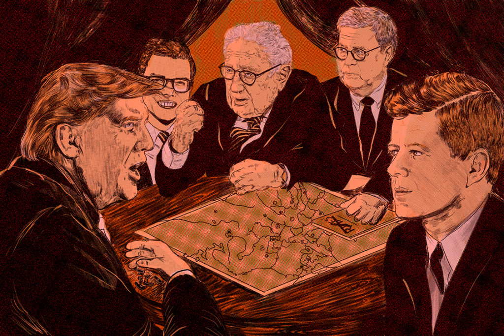 Diplomacy-board-game-foreign-policy-Trump-Kissinger-JFK-Barr-Nikole-Rifkin-illustration